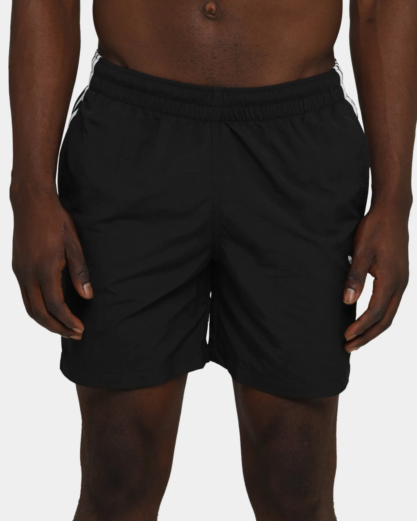 Adidas 3-Stripe Swim Shorts Black