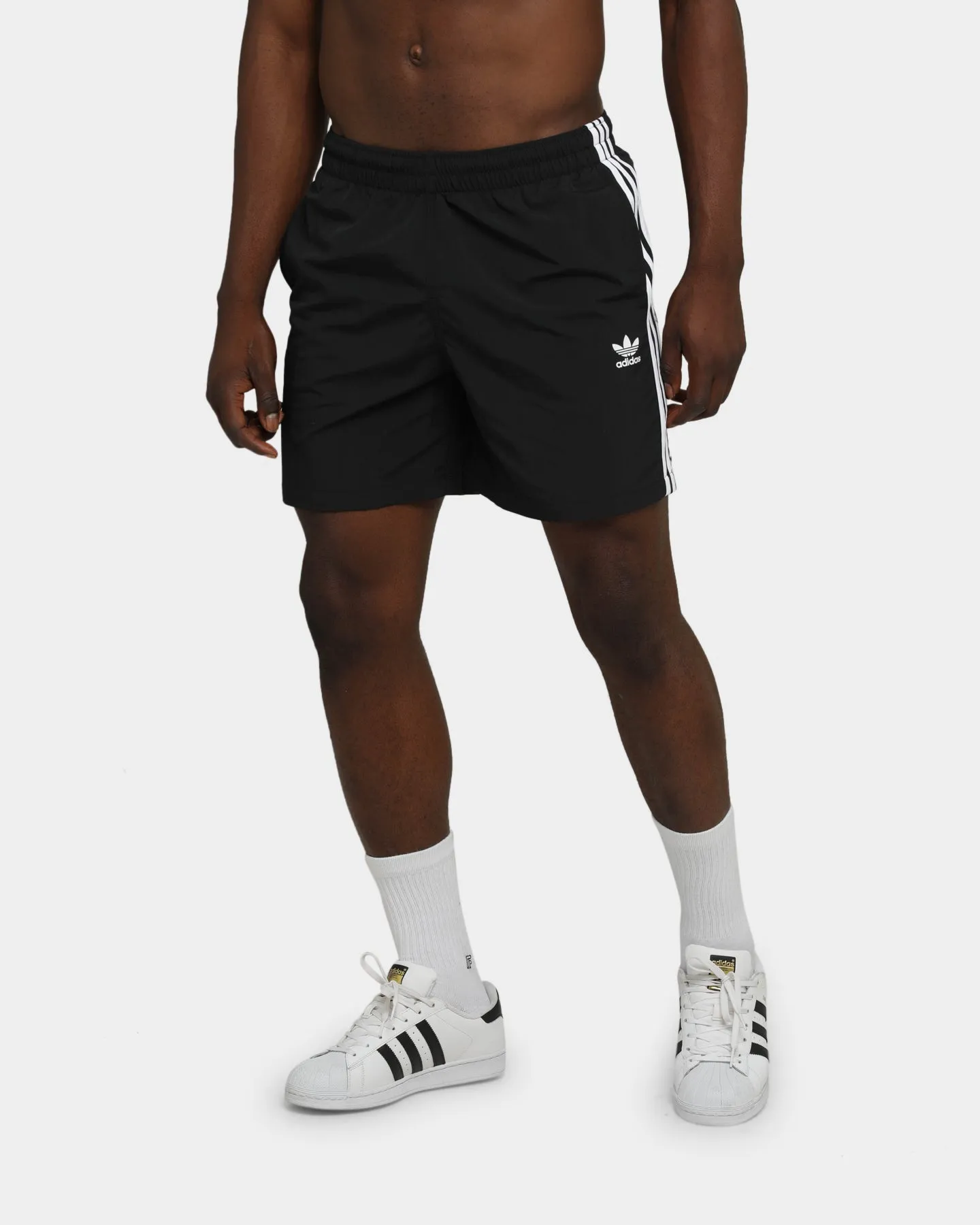 Adidas 3-Stripe Swim Shorts Black
