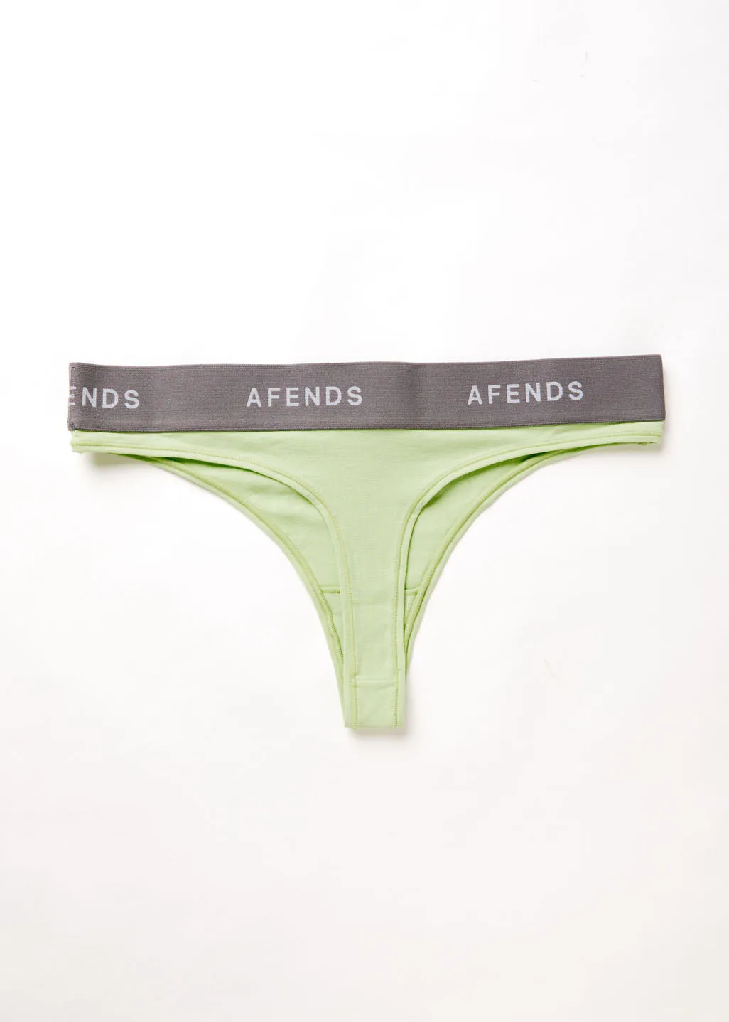 AFENDS Womens Molly - G-String Briefs 3 Pack - Lime Green