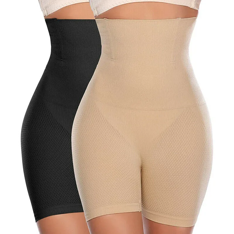 Black Shapewear Seamless High Waist Control Shorts - Avery