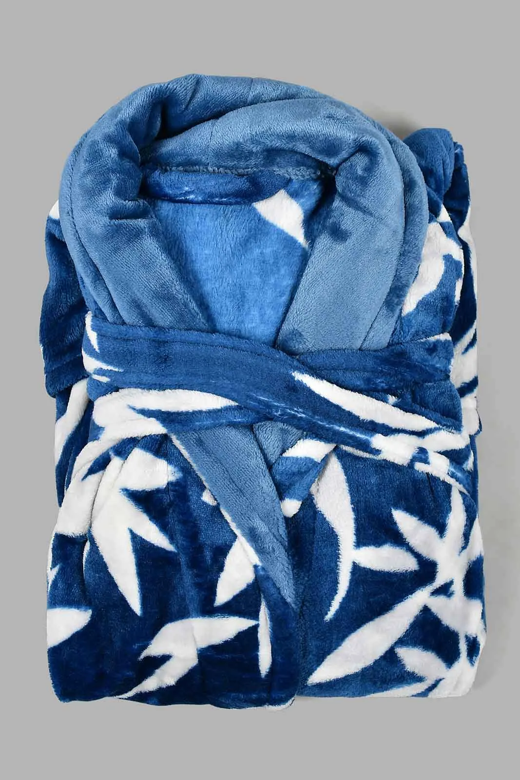 Blue Fleece Ultra Soft Bathrobe