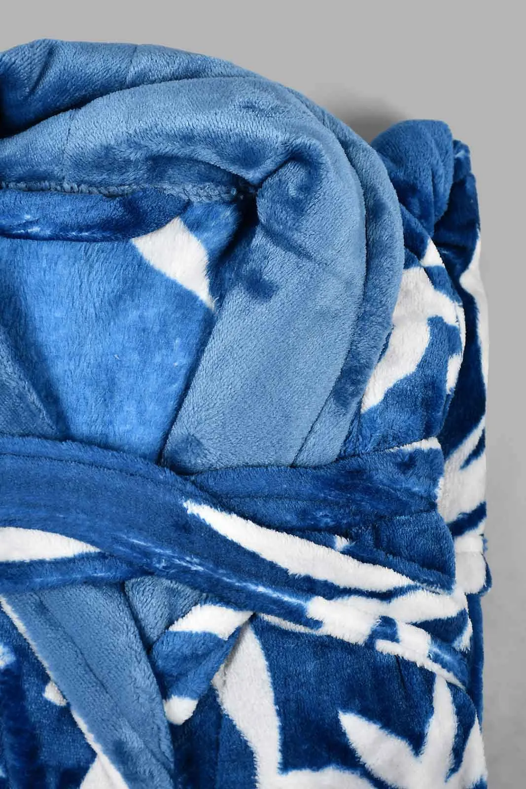 Blue Fleece Ultra Soft Bathrobe