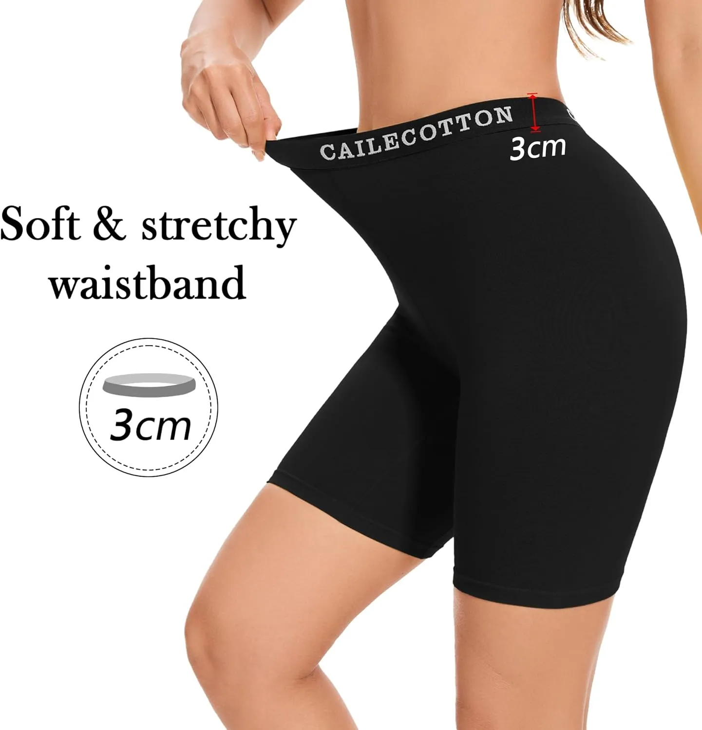 CAILECOTTON Boy Shorts Underwear - Boxers, Boyshorts Panties, Womens Boxer Briefs