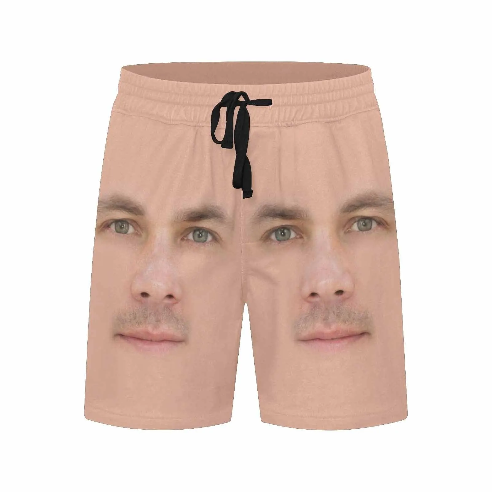 Custom Made Swim Trunks with Personalized Face Complexion Girlfriend Men's Quick Dry Swim Shorts