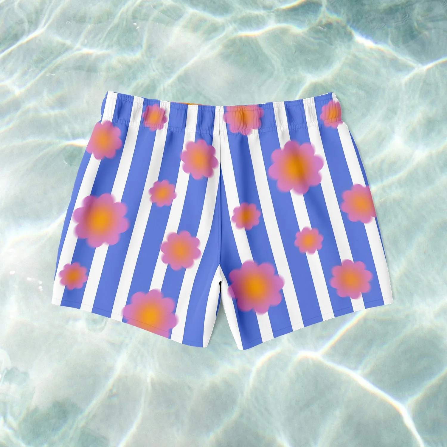 Daisy Stripe Swim Shorts