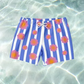 Daisy Stripe Swim Shorts