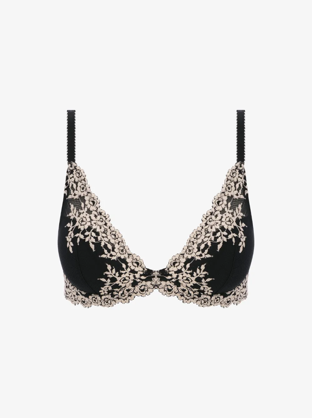Embrace Lace Plunge Bra - Black