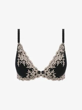 Embrace Lace Plunge Bra - Black