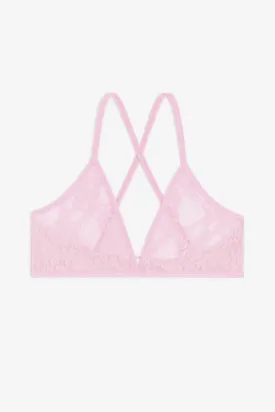 FNS92 - Floral Lace Crossback Bra