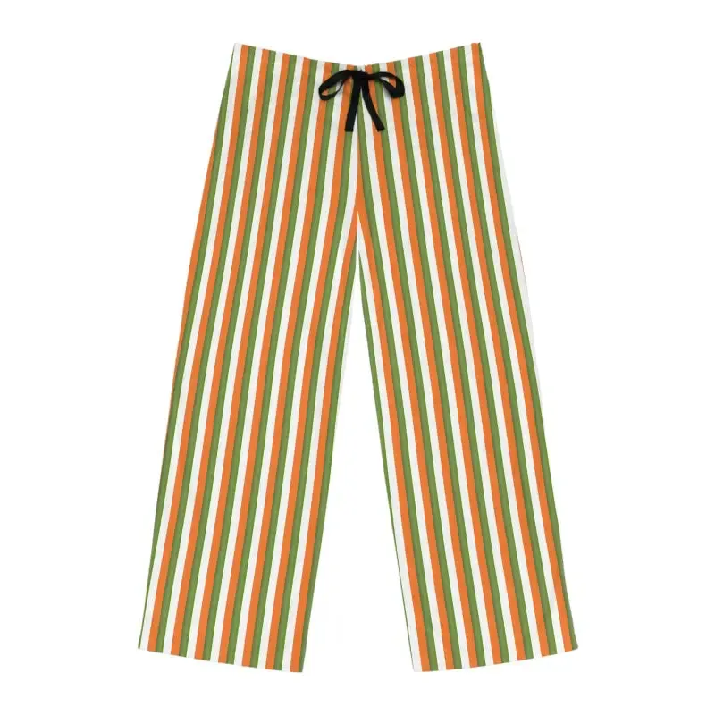 Green Striped Men's Pajama Pants