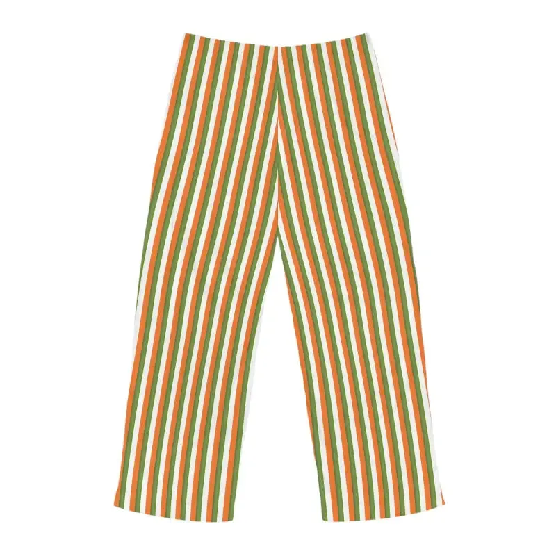 Green Striped Men's Pajama Pants