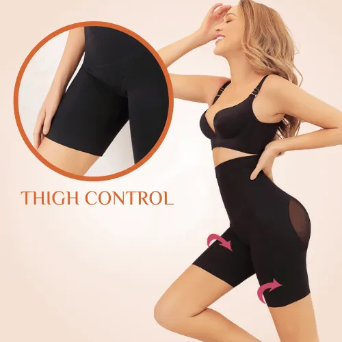 High Compression Seamless Butt Lifter Tummy Control High Waisted Shorts