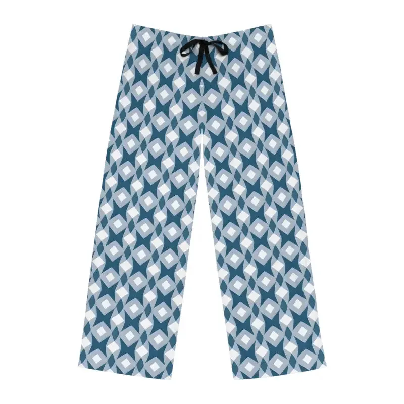 Hite and Blue Men's Pajama Pants Lounge