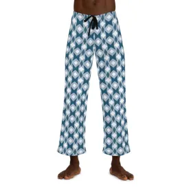 Hite and Blue Men's Pajama Pants Lounge