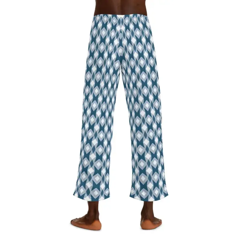 Hite and Blue Men's Pajama Pants Lounge