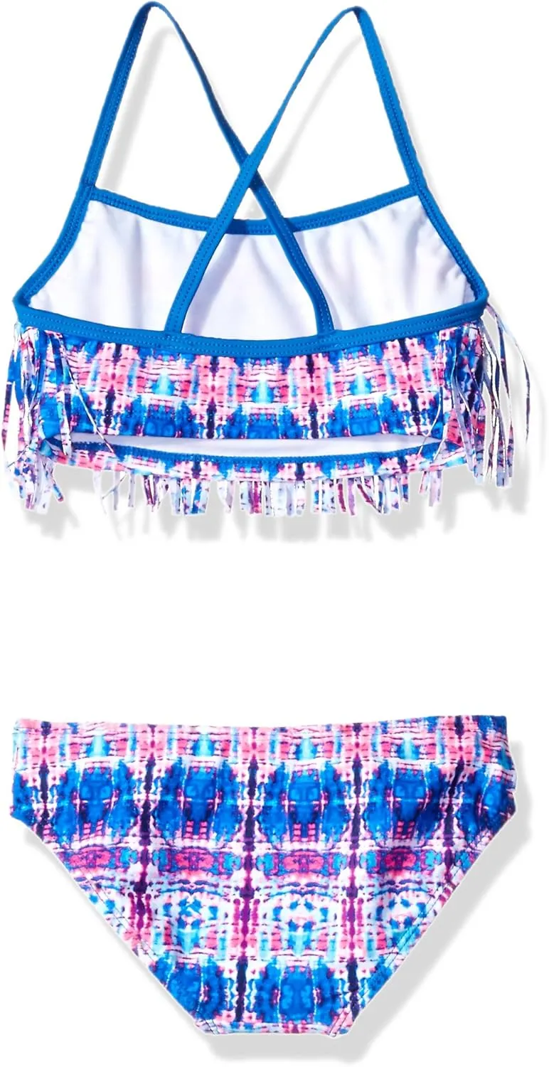 Kanu Surf Girls' Kelly Beach Sport Fringe 2-Piece Bikini Swimsuit