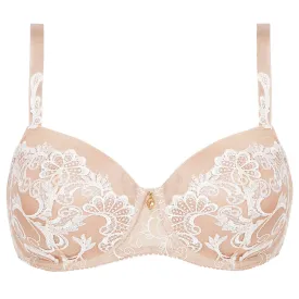 Lise Charmel 'Dressing Floral' Beige Padded Contour Bra