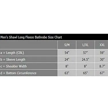 Men's Shawl Collar Full Ankle Length Fleece Turkish Bathrobe