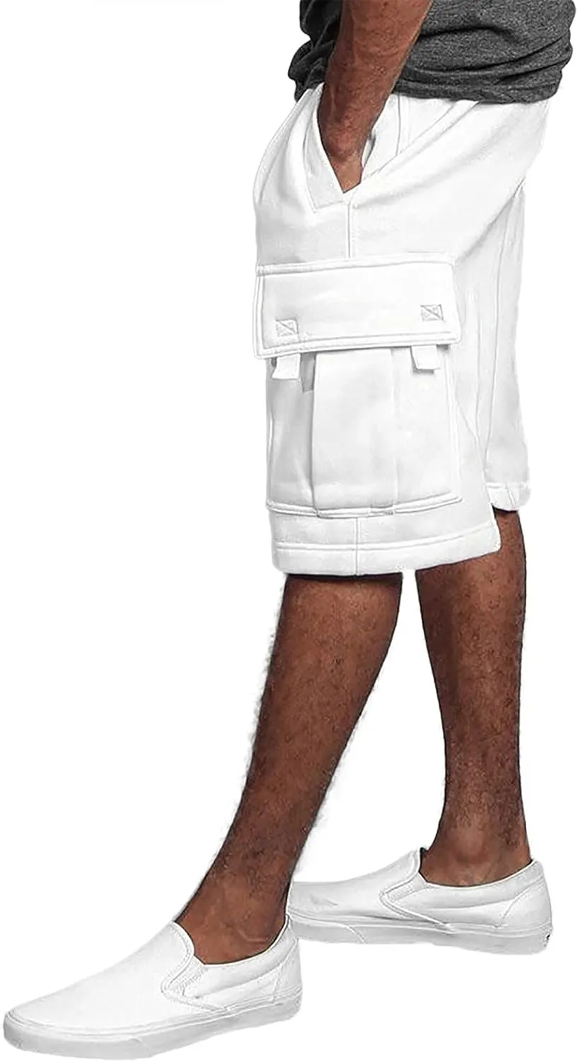 Men's Stretch Tactical Shorts Loose Fit Cotton Ripstop Cargo Shorts Outdoor Lightweight Work Hiking Pants with Pocket