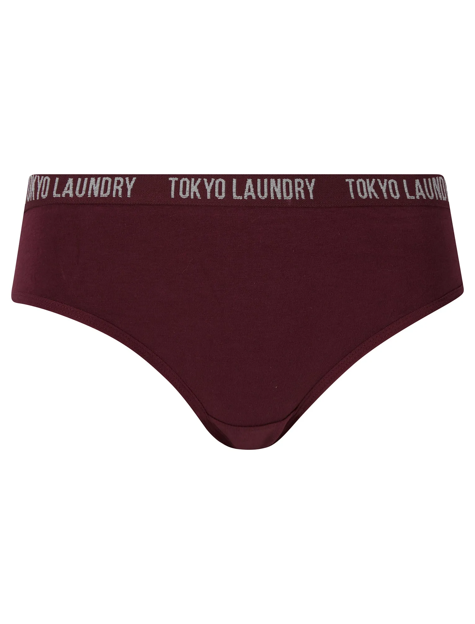 Molly (5 Pack) Cotton Assorted Briefs in Light Grey Marl / Thistle / Ash Rose / Maroon Banner / Majesty - Tokyo Laundry