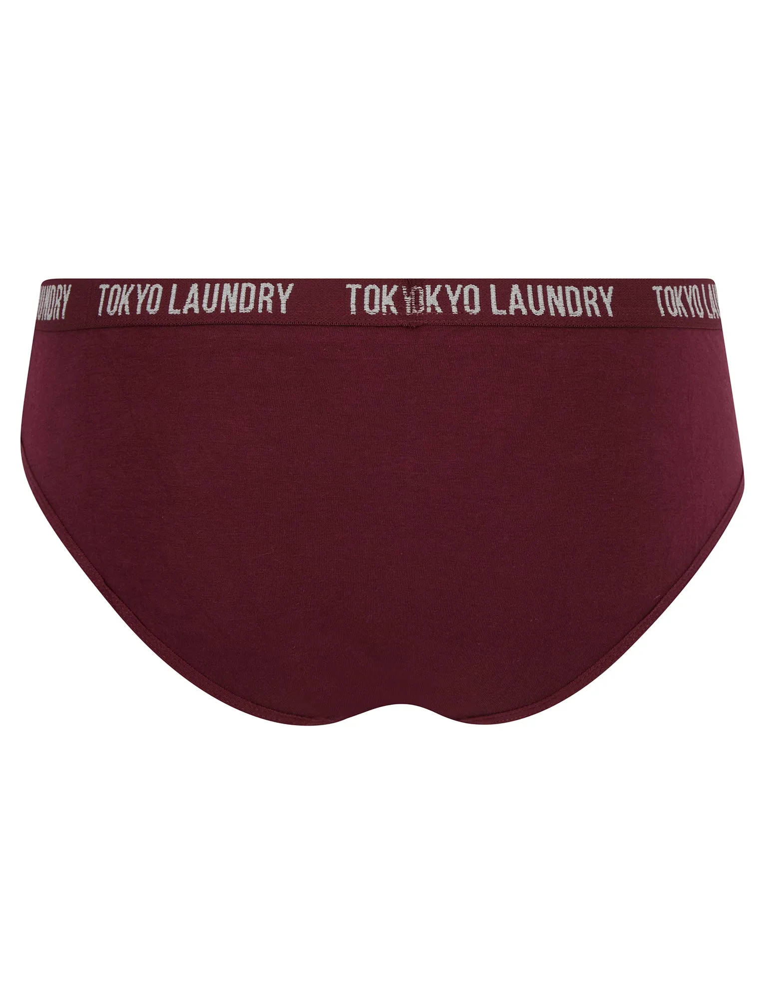 Molly (5 Pack) Cotton Assorted Briefs in Light Grey Marl / Thistle / Ash Rose / Maroon Banner / Majesty - Tokyo Laundry
