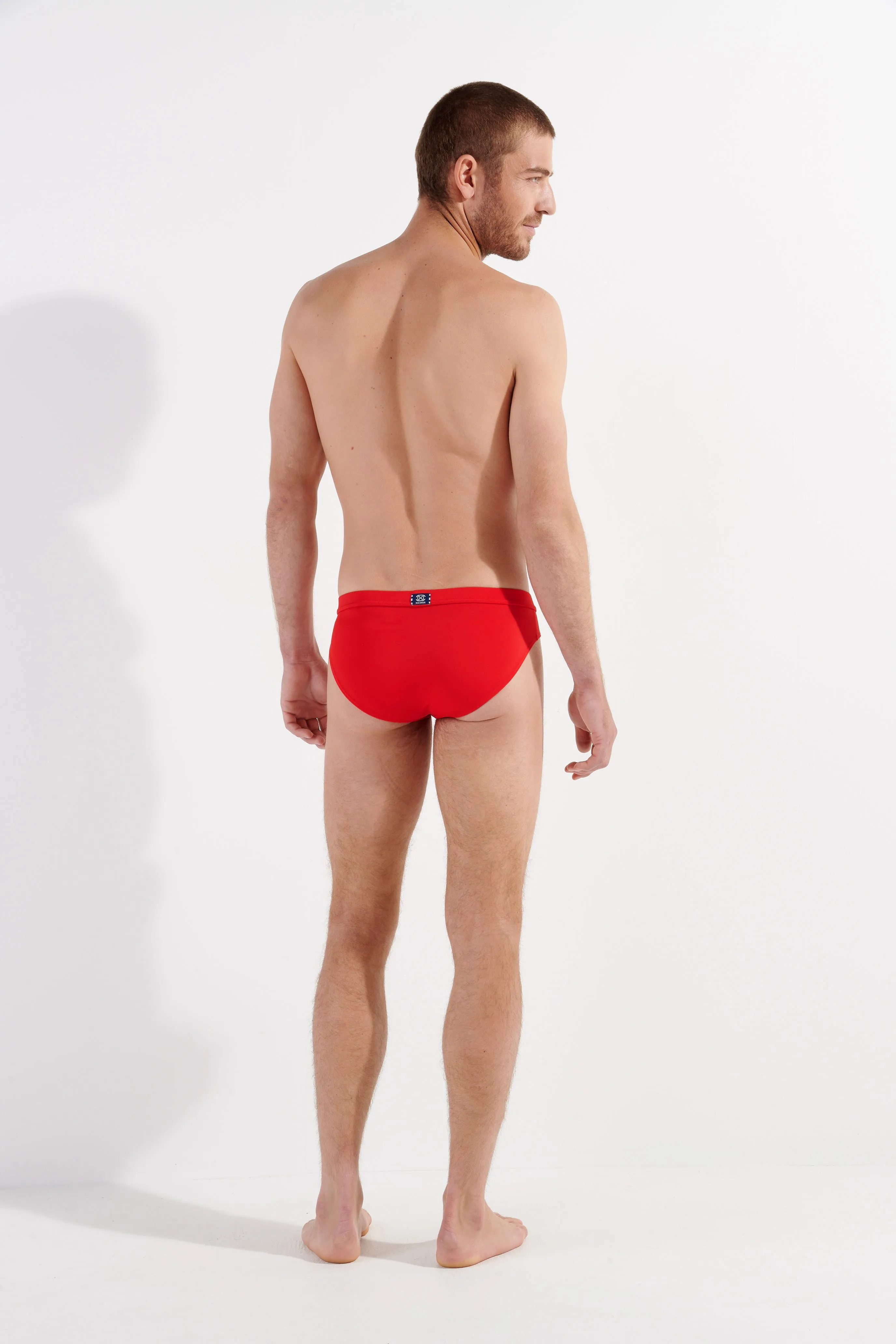 Nautical Cup Swim Mini Briefs | Red 402755-00pa