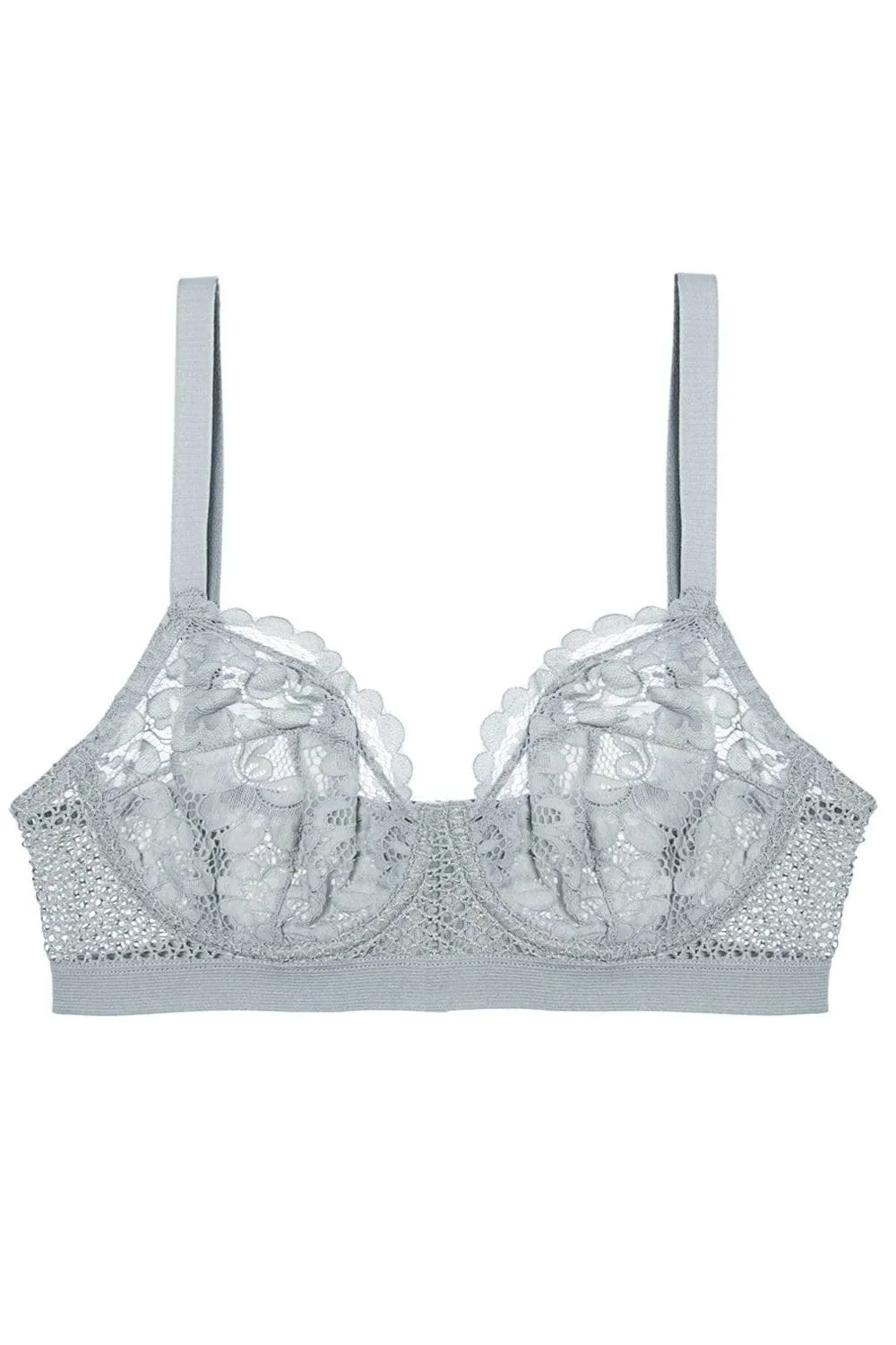 Petunia Full Cup Underwired Bra in Blue Mist, Size UK 32B