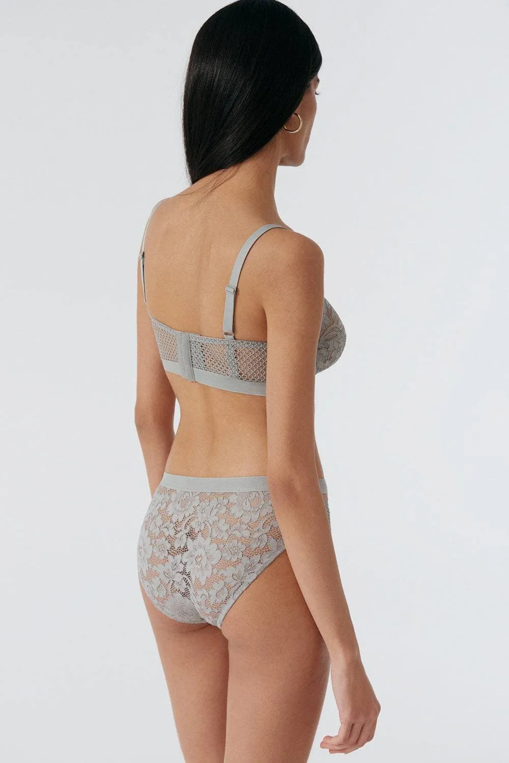 Petunia Full Cup Underwired Bra in Blue Mist, Size UK 32B