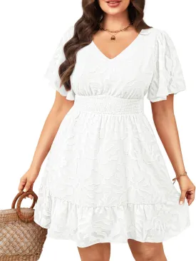 Pinup Fashion Women Plus Size Dresses Summer -Graduation Wedding Guest Casual Semi Formal Short Dress 2025
