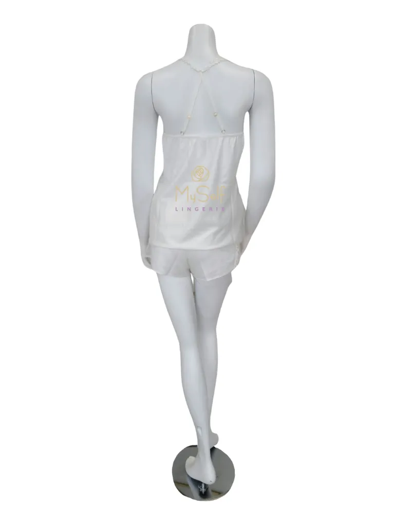 Q81147 Ivory Showstopper Cami and Boyshorts Set