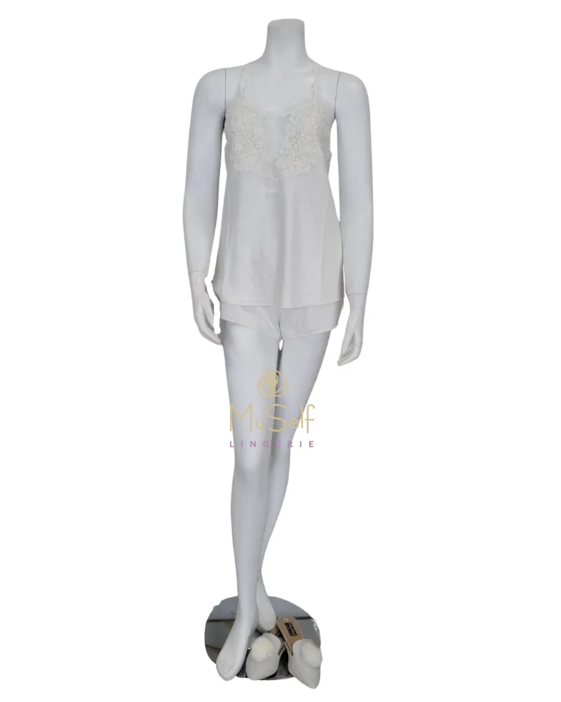 Q81147 Ivory Showstopper Cami and Boyshorts Set