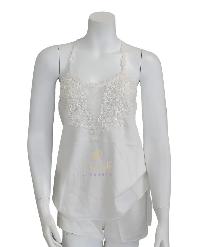 Q81147 Ivory Showstopper Cami and Boyshorts Set