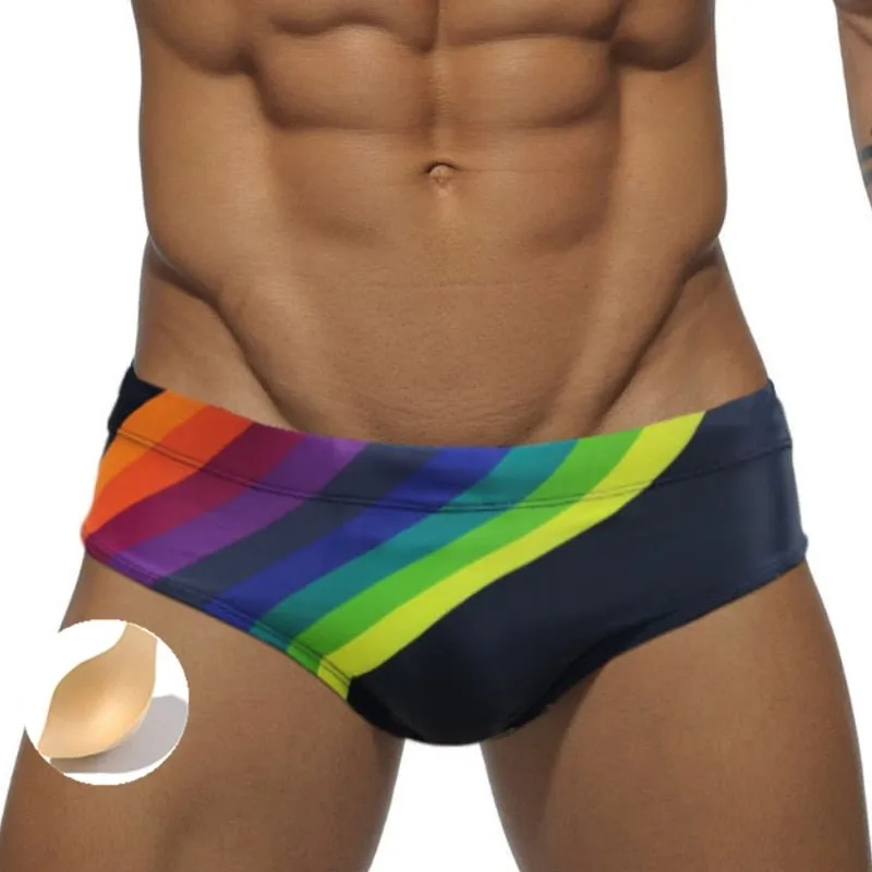 Rainbow Sailor Swim Briefs