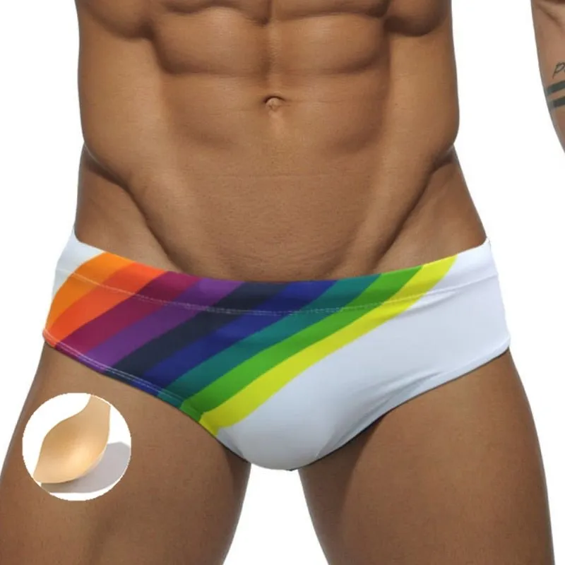 Rainbow Sailor Swim Briefs