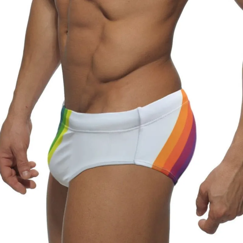 Rainbow Sailor Swim Briefs