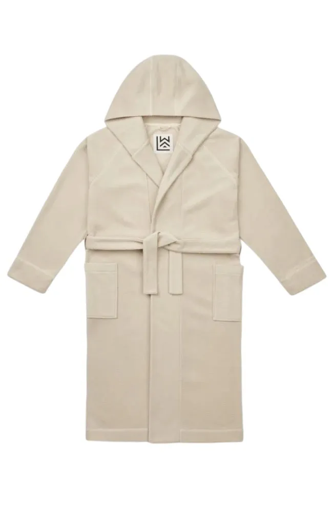 Saki Fleece Adult Bathrobe - Silver Lining