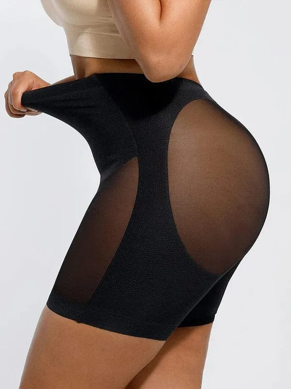 Seamless Low Back Mesh Tummy Control Shapewear Short