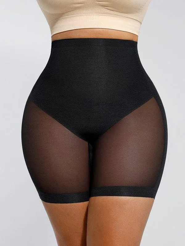 Seamless Low Back Mesh Tummy Control Shapewear Short