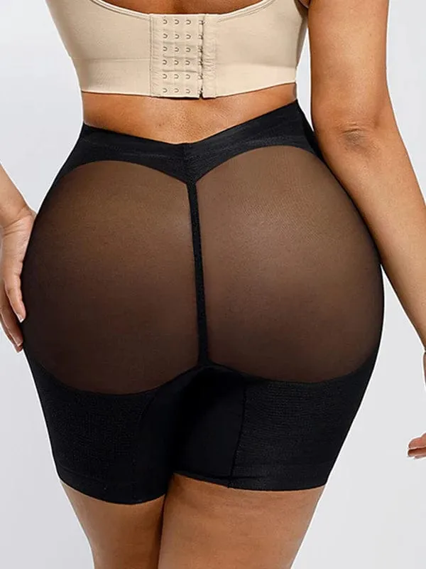 Seamless Low Back Mesh Tummy Control Shapewear Short