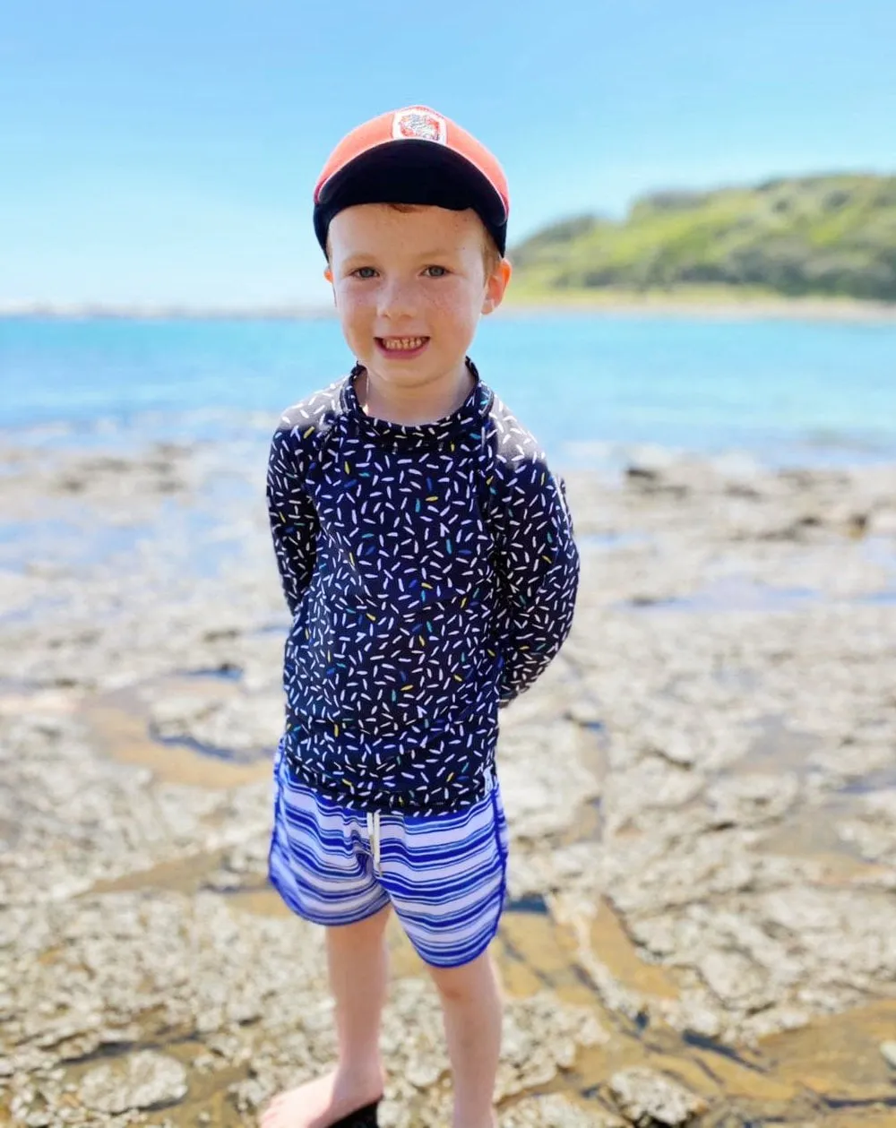 Seastripe Quick Dry Beach Shorts