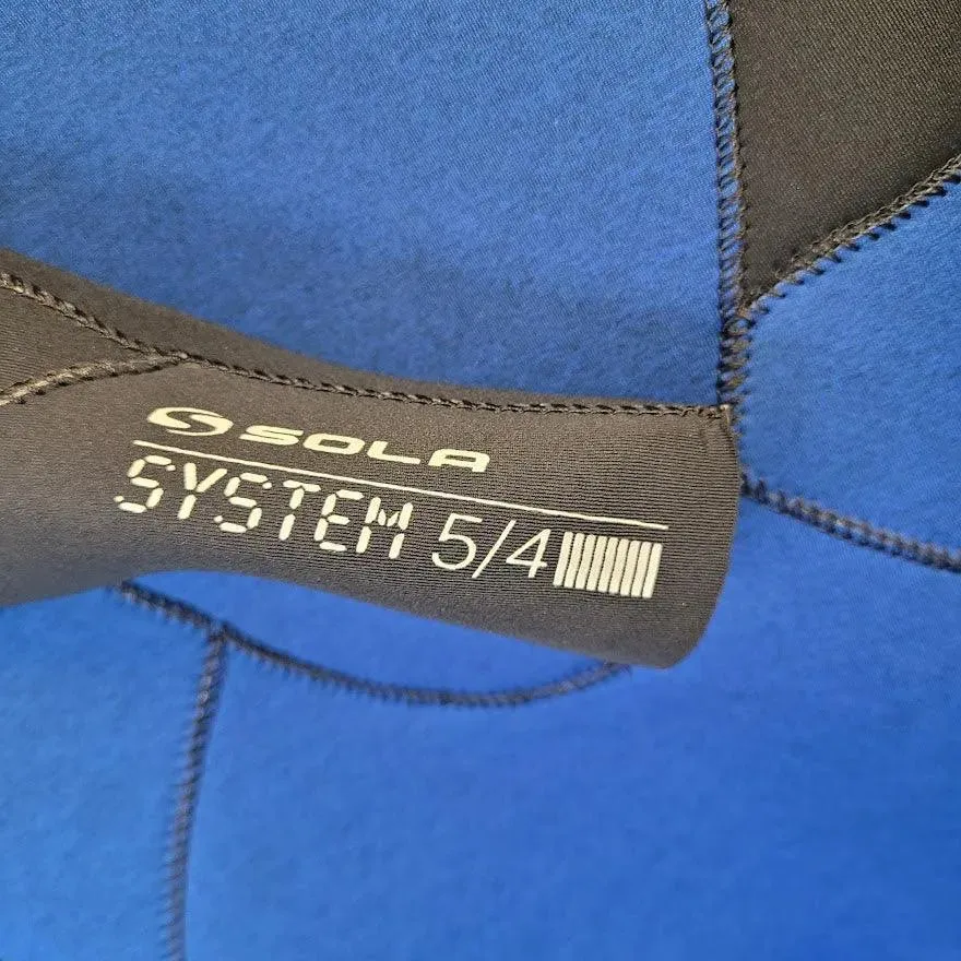 Sola Kids System 5/4mm Front Zip Wetsuit Blue Melange
