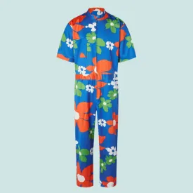 Surf Line Hawaii Vintage Mechanic Suit - Tradewinds Blue