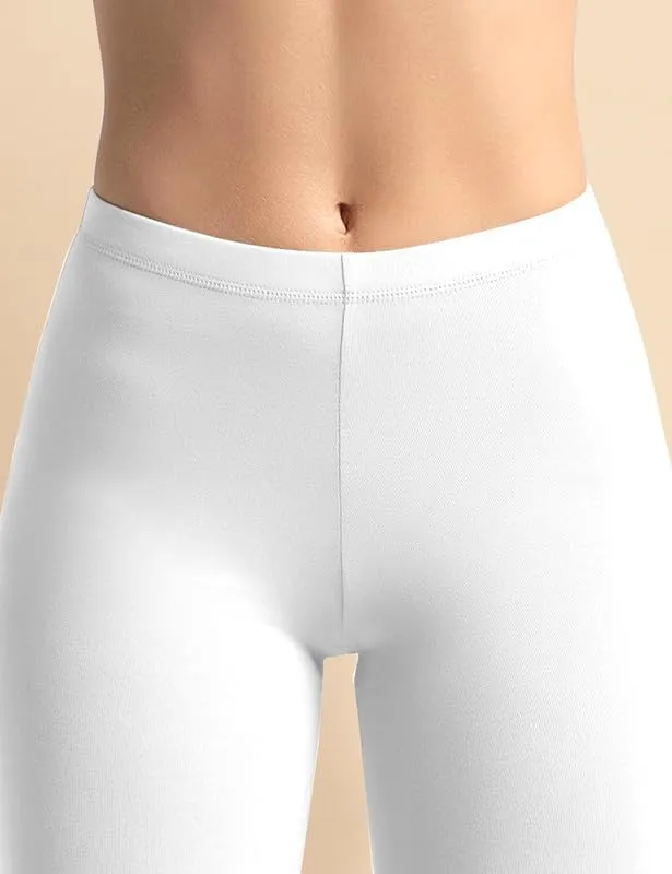 TRENDMALLS Women's High Coverage Super Combed Cotton Elastane Stretch Mid Waist Cycling Shorts