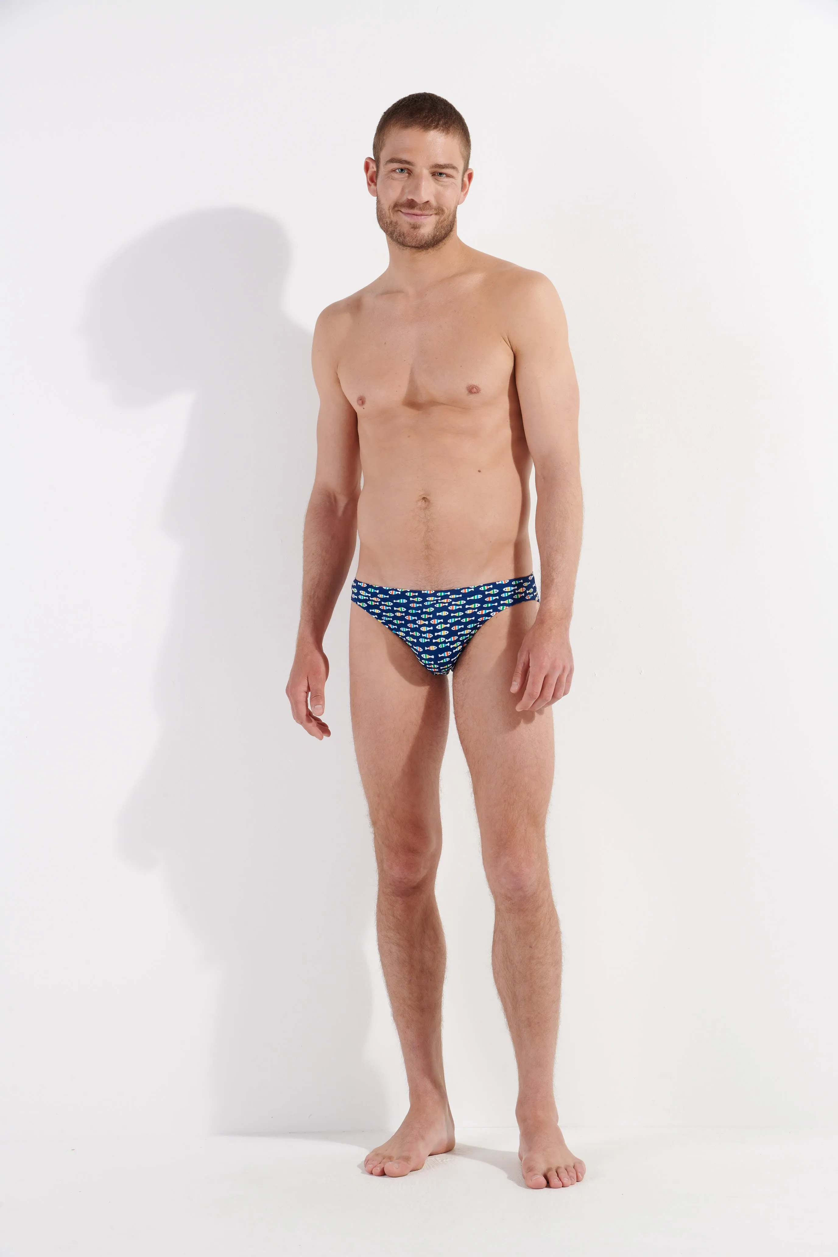 Trouville Swim Micro Briefs | Navy Print 402776-I0ra