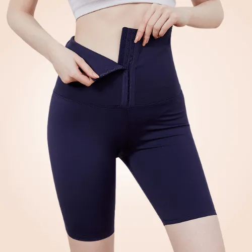 Tummy Control Work Out Gym Buckled Butt Lifter Shorts