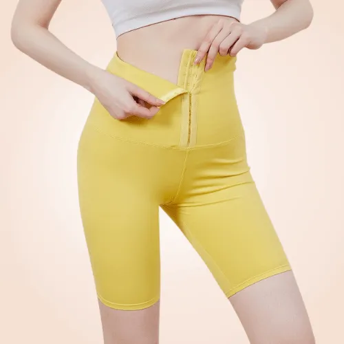 Tummy Control Work Out Gym Buckled Butt Lifter Shorts