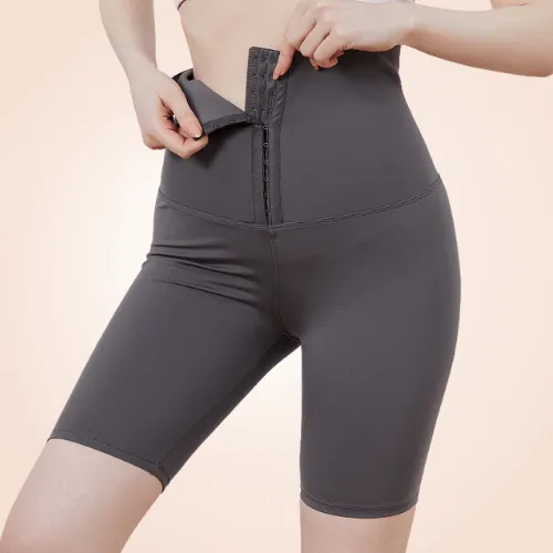 Tummy Control Work Out Gym Buckled Butt Lifter Shorts