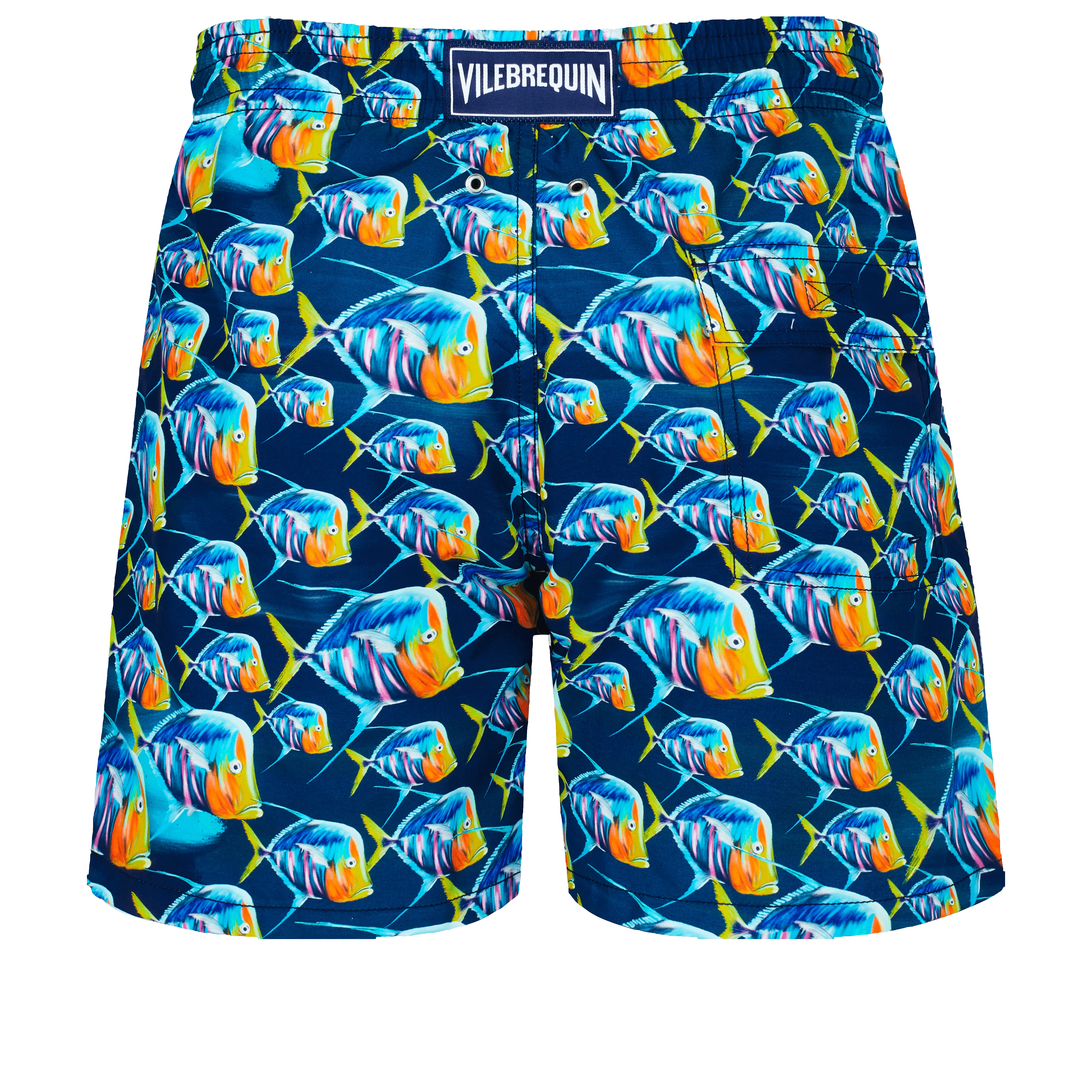Vilbrequin Men Swim Shorts Piranhas Navy
