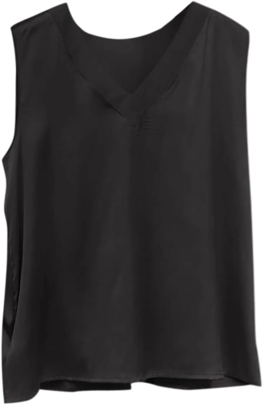 Women Tank Tops Basic Cami Tops Shirt Racerback Blouses Women's Camisole Glossy Satin Sleeveless V Neck Lace Toggle