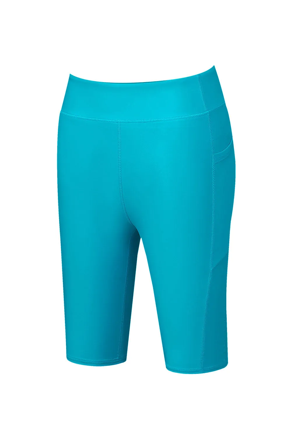 Women's Board Shorts Swim Capris Pants High Waist Swimwear Shorts with Pockets